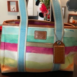Coach watercolor Hampton purse